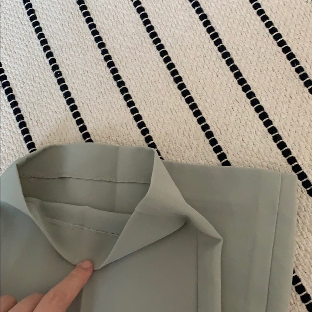 New NA-KD Straight Suit Pants Trousers - Green - Picture 11 of 11